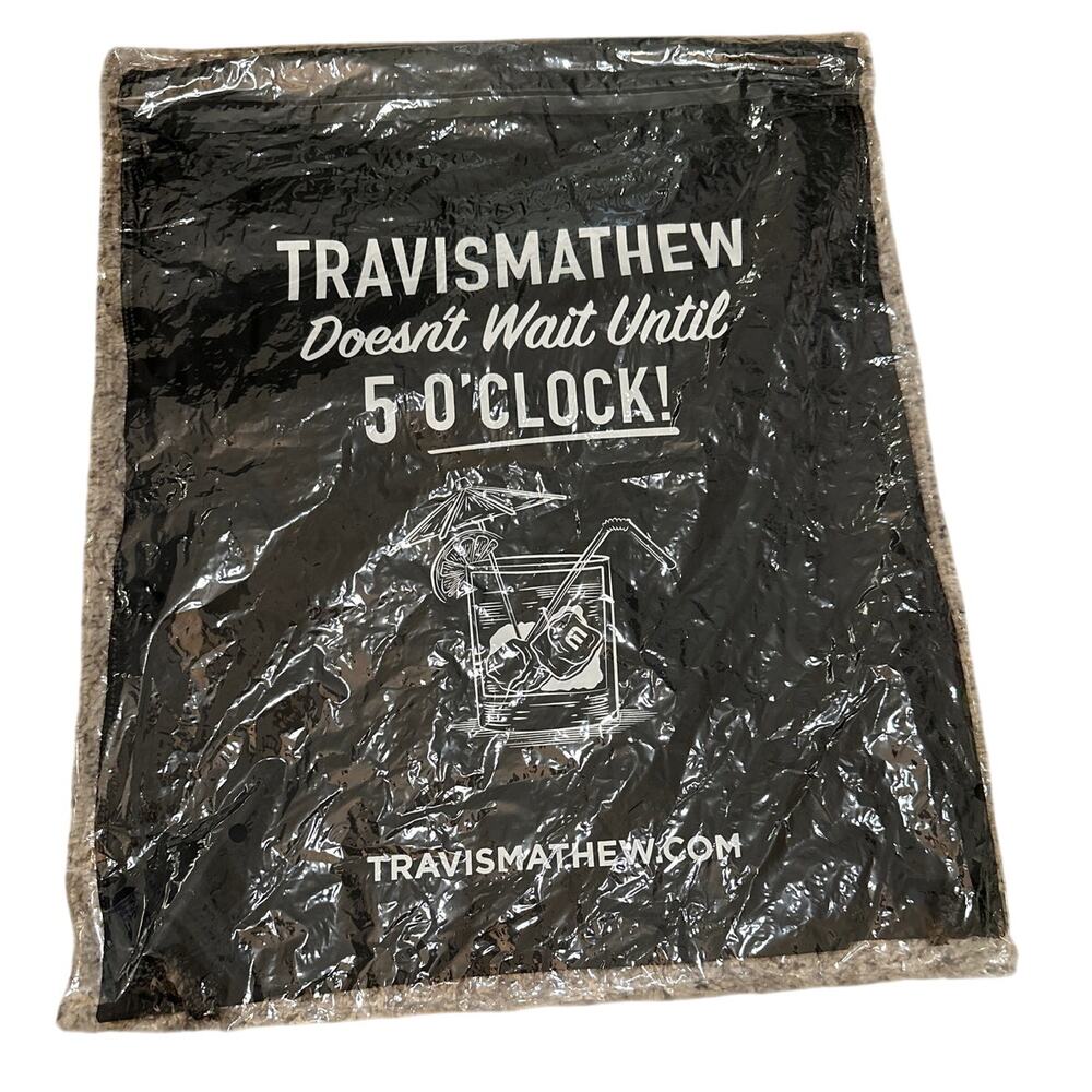 Travis Mathew Drawstring Cinch Bag With Zippered … - image 2